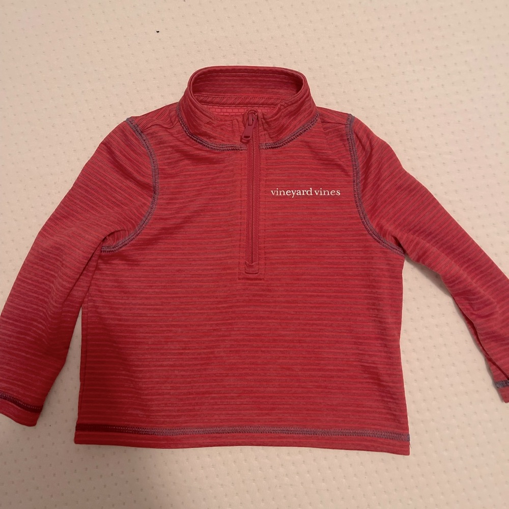 Boys Vineyard Vines thin quarter zip pullover